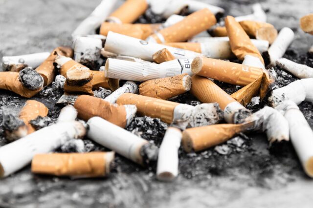 Zigaretten Littering Zigaretten Littering